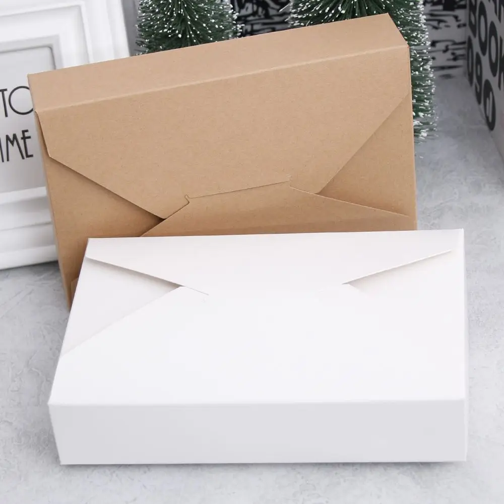 1 шт. Простой Конверт упаковка Рождественская кулинарная книга картонная упаковка ковбойская коробка для печенья праздничные подарочные коробки сумки коробка для торта