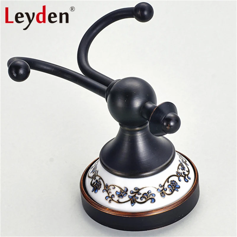 Leyden ORB/Золотая вешалка латунный крючок для одежды черные настенные крючки шляпы