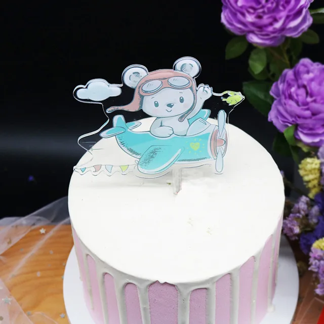 Новинка Единорог акриловый торт Топпер Альпака Пасхальный кролик кекс Топпер для дня рождения свадьба торт украшения детский душ - Цвет: 4