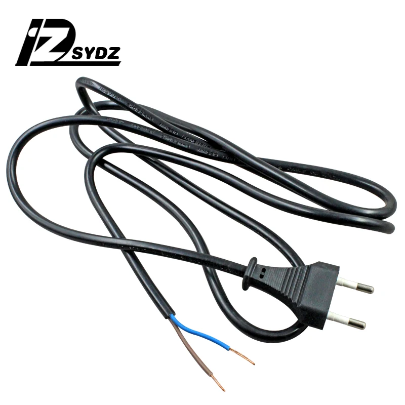 

Power line 1.75m 0.75m2 pure copper connector/single head two insert two core wires European standard plug