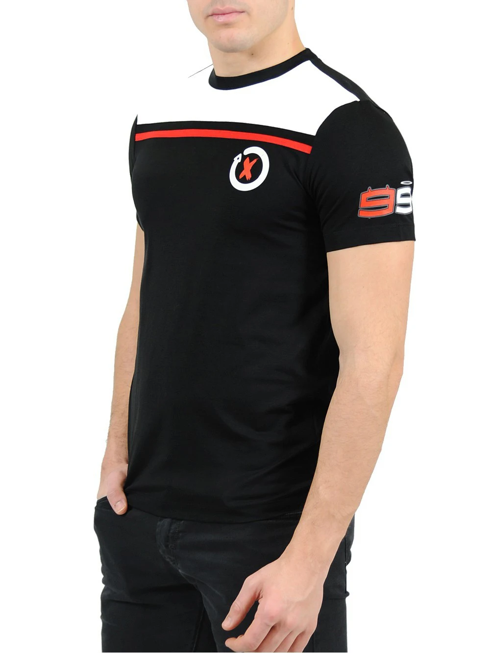 Черная белая футболка Jorge Lorenzo 99, гоночная мотоциклетная Спортивная футболка с вентилятором