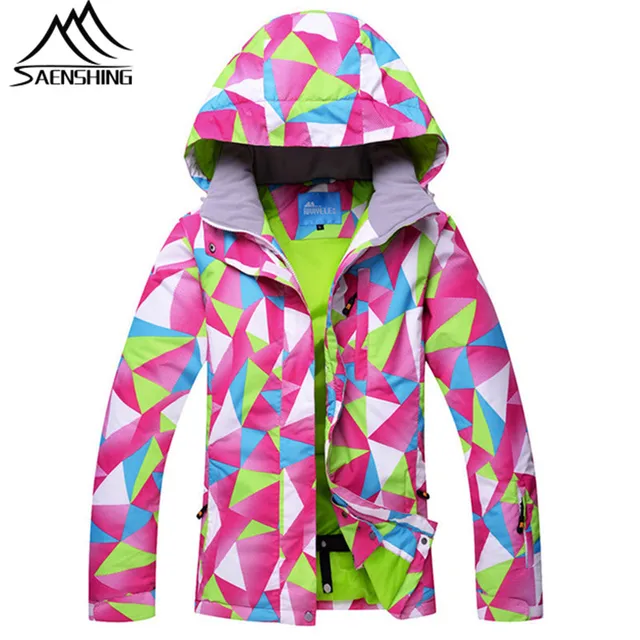 Saenshing signore donne impermeabile giacca da sci cappotto di ... Cappotto termico traspirante