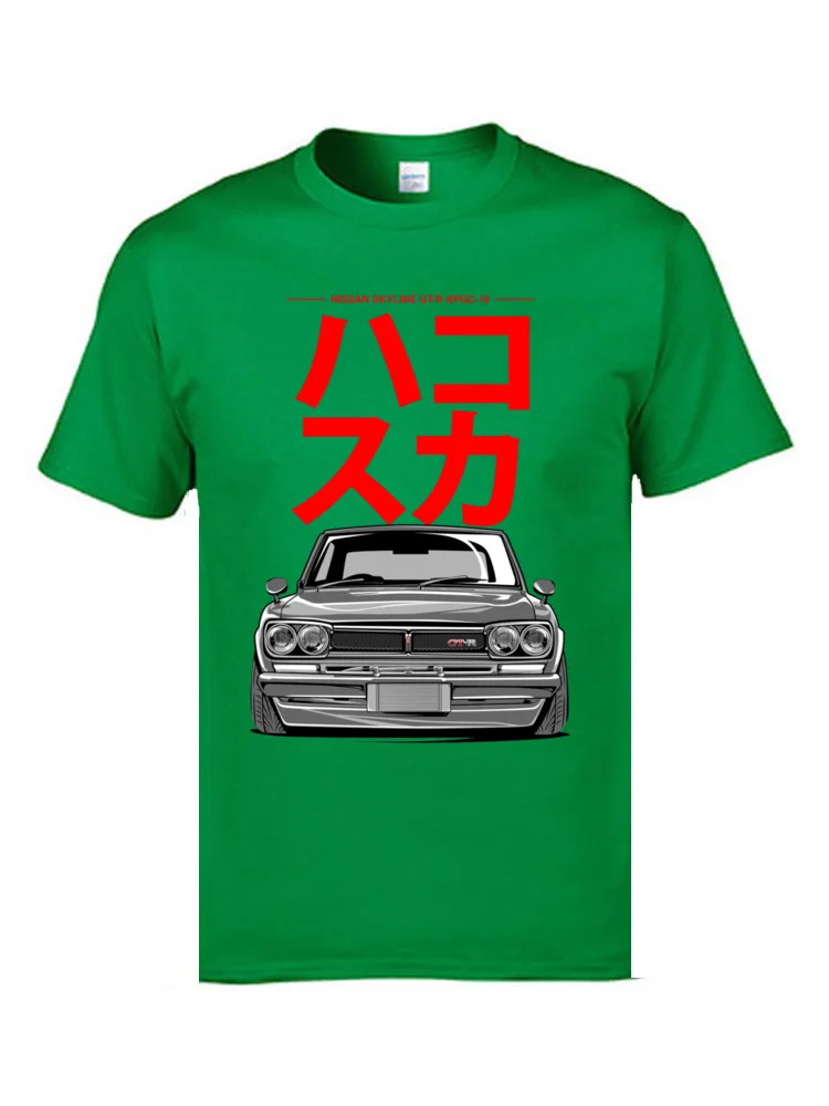 Hakosuka 1705 Men's Graphic Custom Tees O Neck ostern Day 100% Cotton T Shirts Leisure Short Sleeve Clothing Shirt Hakosuka 1705 green