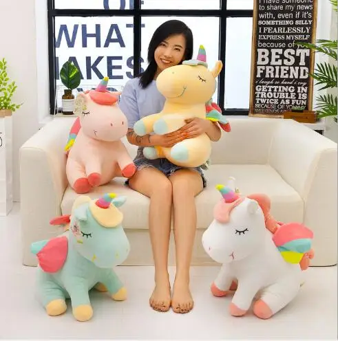 

WYZHY Rainbow Angels, Horses, Plush Toys, Sofas, Bedroom Decorations, Friends, Children's Gifts 70CM