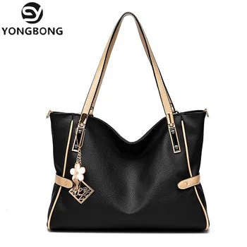 

YONGBONG Hot Brand Designer Large Handbag Female PU Leather Big Shoulder bag Ladies Women's Bags Retro Fashion Messenger Bag