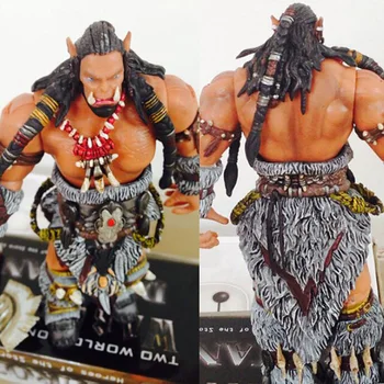 

About 22CM Toys DC7 WOW Durotan Orgrim Union Horde Frostwolf Clan Cacique PVC Anime Action Figure Model Children Birthday Gift