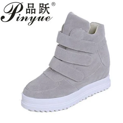 

Hot Women Boots High Heel Height Increasing Boots High Top Women Leopard-Print High Top Female Boots Wedges Boots