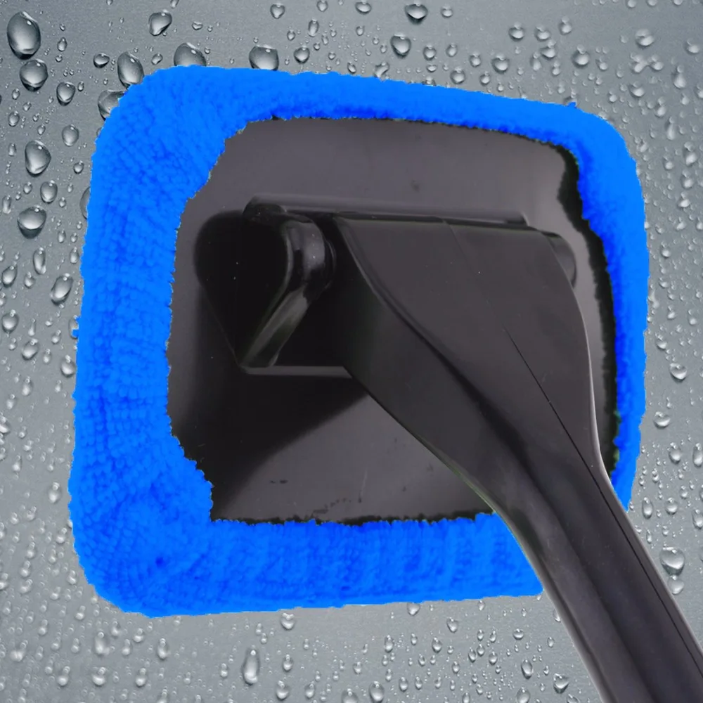 Полотенце из микрофибры для чистки машины длинная ручка Авто Окно мойка щетка пыль уход за автомобилем лобовое стекло блеск полотенце удобный, стирающийся очиститель автомобильный
