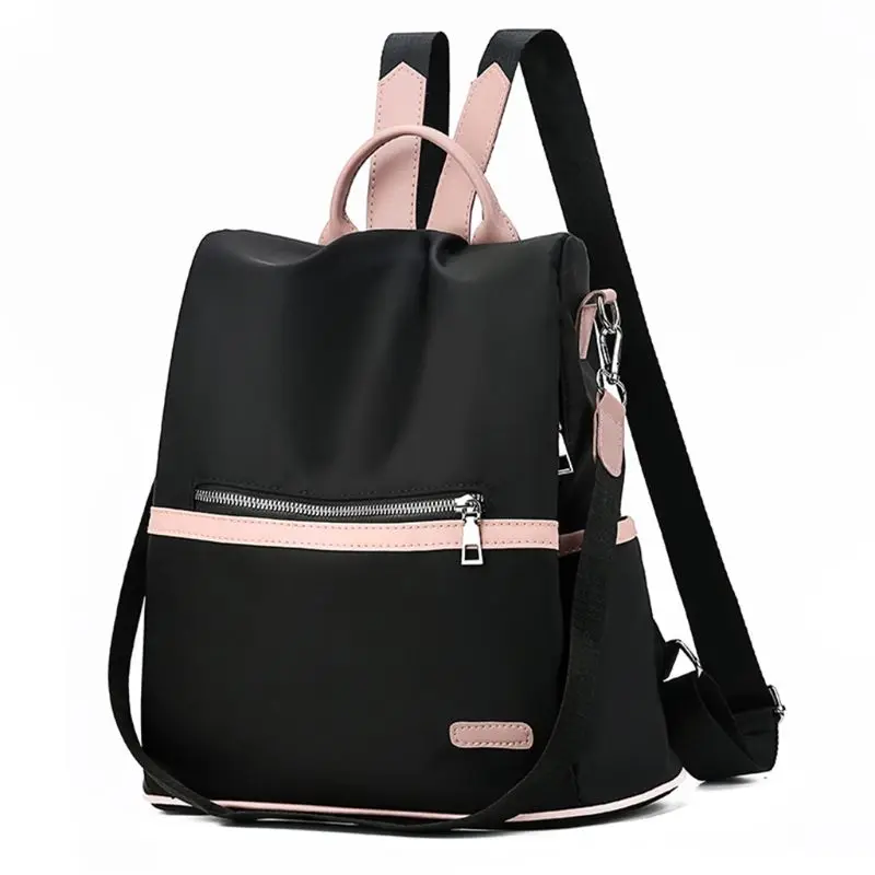 Рюкзак с защитой от кражи для женщин и девушек, модная сумка через плечо, сумка через плечо - Цвет: Черный