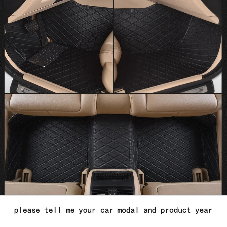 

for Ford F150 brand leather Wear-resisting customize Car floor mats black grey brown Non-slip waterproof 3D car floor Carpets