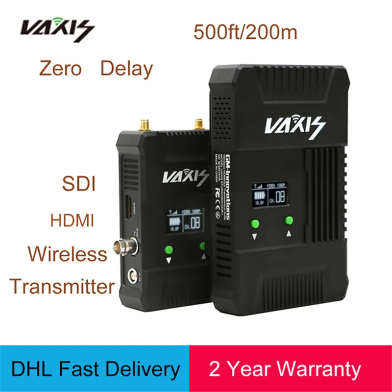 VAXIS Беспроводной WDHI 500ft + 200 M SDI HDMI 3g 1080 P Аудио/видеокамера с HD передатчик и приемник