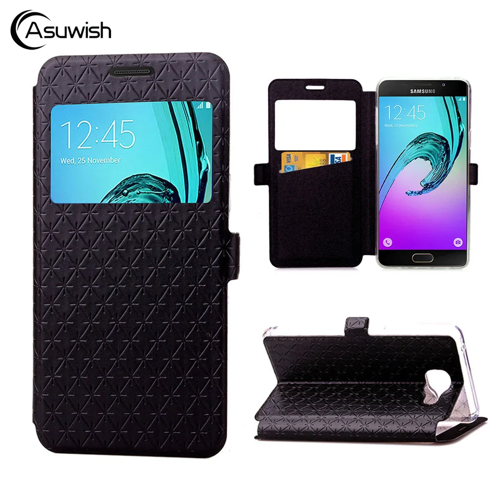 Кожаный чехол кошелек с откидной крышкой для Samsung Galaxy A3 2016 A5 2017 A 3 5 SM A310 A310F A510 A510F