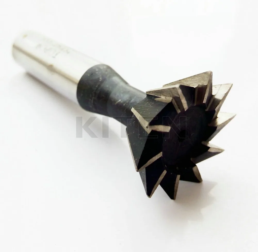 

1Pcs 25mm X 60 Degree High Speed Steel HSS Straight Shank Dovetail Groove Milling Cutter End Mill Smooth Cutting
