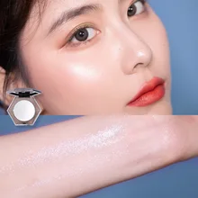 Сияющая контурирующая пудра хайлайтер видный боковой профиль осветляет кожу Контурирование QRD88