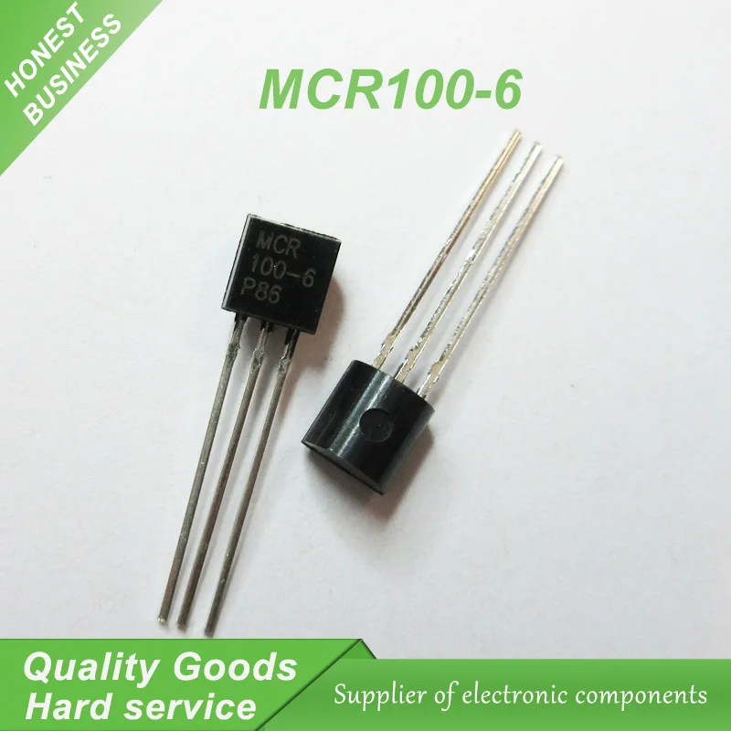 200pcs MCR100 6 100 6 MCR100 TO 92 SCRs 400V 800mA new original-in ...