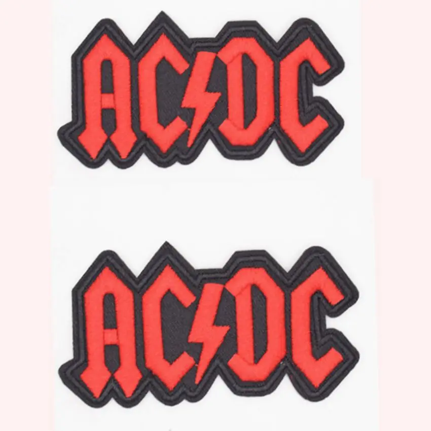 

2018 Rushed Sale Handmade Stickers Acdc Ad/dc Rock Heavy Metal Punk Music Band Logo Patch Sew Iron On Badge Sign Costume Gift