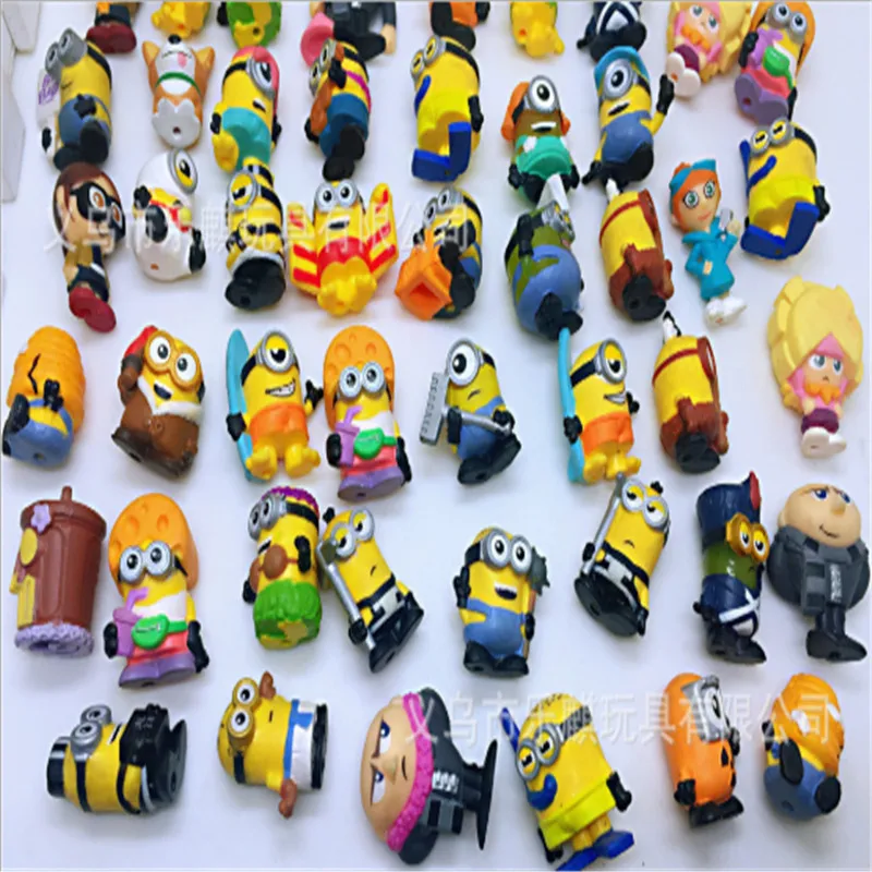

AOSST soft rubber toy Yellow Man animation for Decoration Doll Toys Action Figures Material Micro Landscape Garden Decor