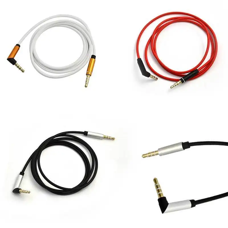 

DANSPEED 1M 3Ft 4 Pole TRRS 3.5mm Male Right Angle to TRRS 3.5mm Male Stereo Audio Cable
