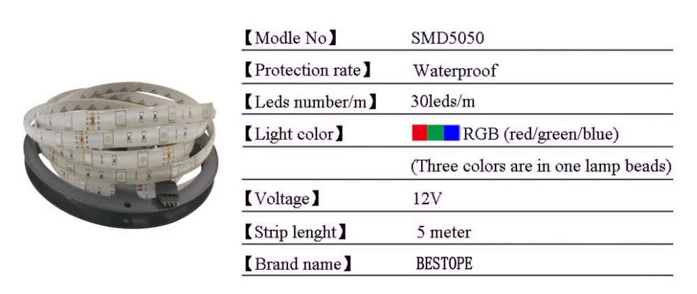 5 м светодио дный полосы 2835 5050 Waterprof газа светодио дный света RGB DC12V гибкие 24KEY ИК-пульт дистанционного управления DC12V Мощность адаптер