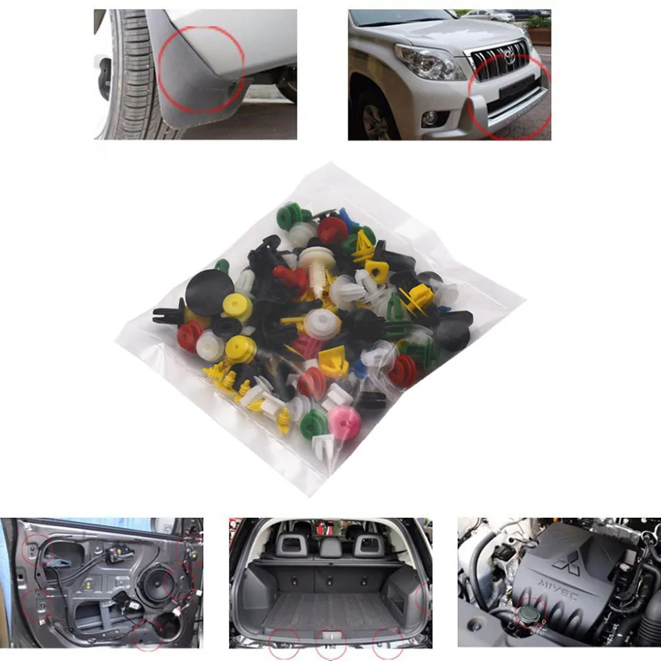 Universal Car Clips Mixed Auto Fastener (8)