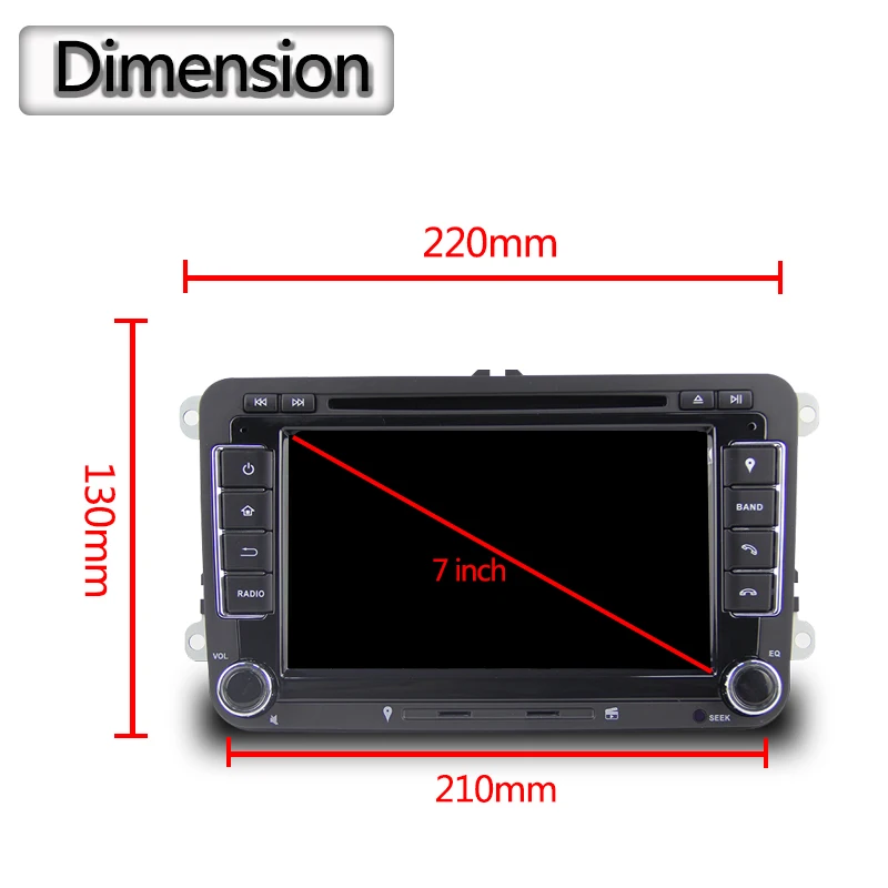 Clearance Two Din Android 9.0 VW DVD Player GPS Navigation For VW Beetle Caddy CC Golf Polo Jetta Tiguan T5 car radio gps stereo 2G RAM 15