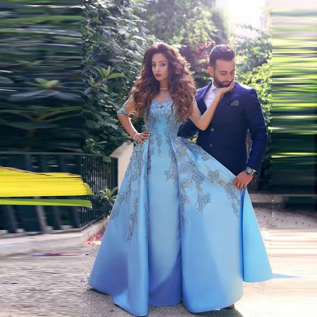 Elegant Blue Wedding Dresses
