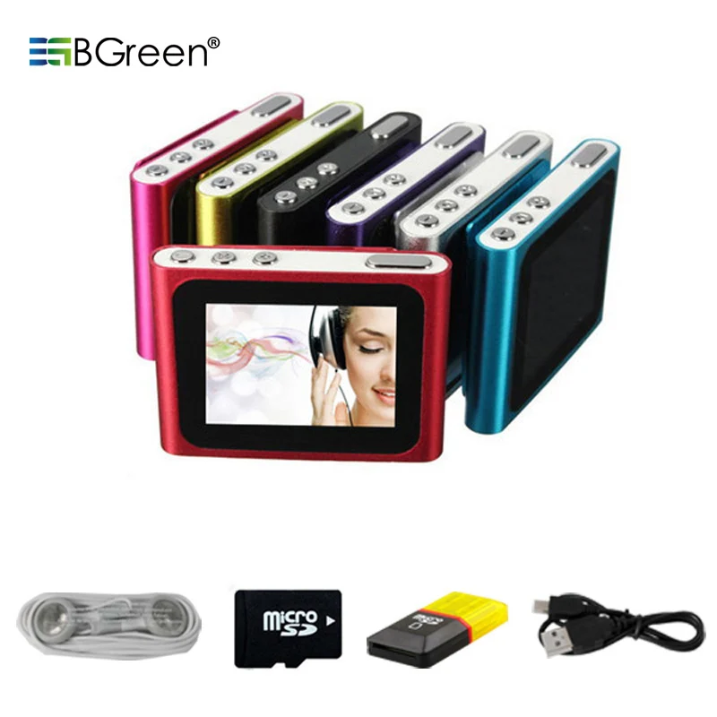 Мини mp3 плеер BGreen с жк экраном FM радио просмотр изображений видеоплеер диктофон