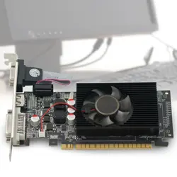 Игры DVI VGA хост 2 GB DDR3 аксессуары Графика карты CD Dirver офисном HDMI PCI-E компьютер PC Высокое разрешение 64BIT