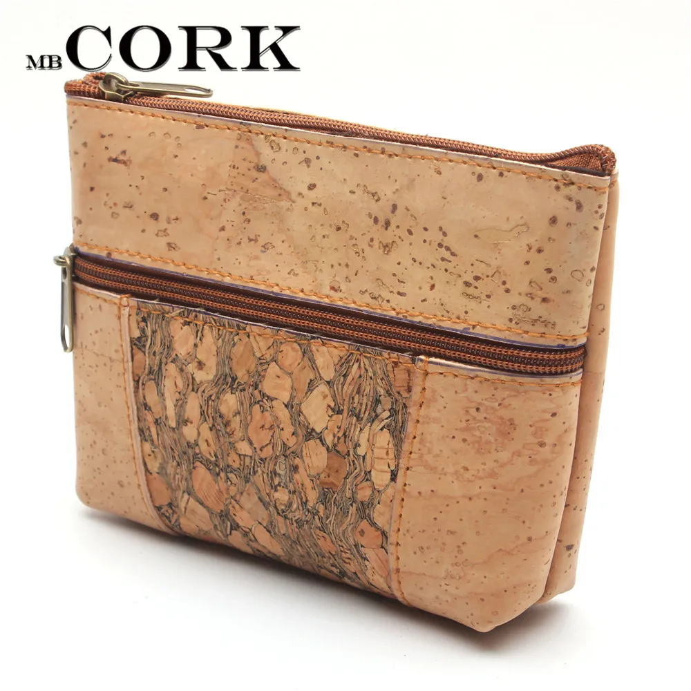 

From PORTUGAL Natural cork handmade small vegan purse coin Cork wallet purse original Eco Bag-226