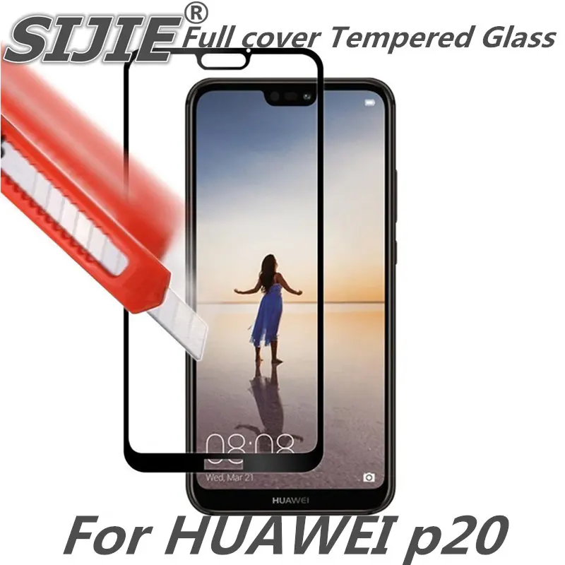 Закаленное стекло с полным покрытием для huawei P20 P 20 weip20 5 2 дюйма защитная рамка