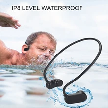 Костная проводимость HIFI MP3-плеер APT-X+ IP8 водонепроницаемый плавательный Спорт на открытом воздухе наушники с USB MP3 музыкальный плеер