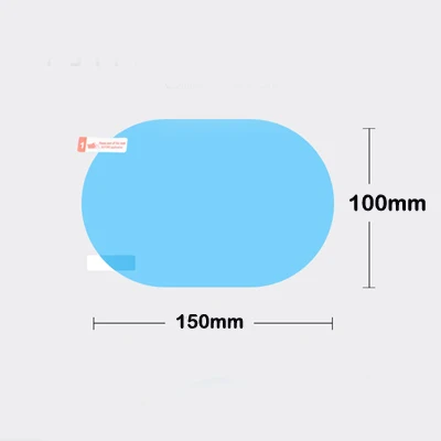 Распродажа, прозрачное водонепроницаемое зеркало заднего вида с нанопокрытием, прозрачное защитное Автомобильное зеркало заднего вида, непромокаемая пленка, противотуманное стекло - Название цвета: 100x150mm