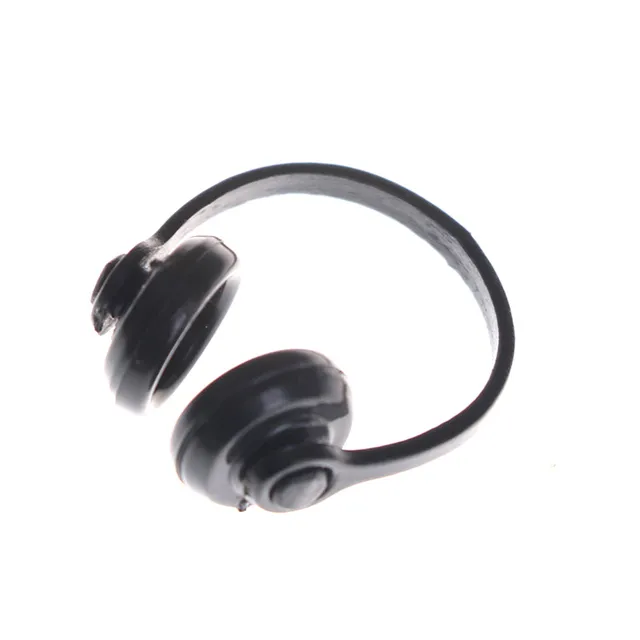 Plastic Wireless Earphone Headphone 1/12 Doll House Decor Classic Toys for Child Kids Doll house Miniatures 4