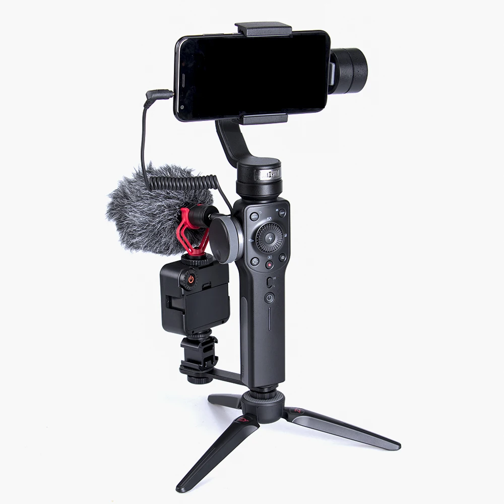

Zhiyun Smooth 4 Gimbal 3-Axis Handheld Stabilizer Camera Mount for iPhone & Samsung & Huawei & Mi & Gopro Action Camera Gimbal