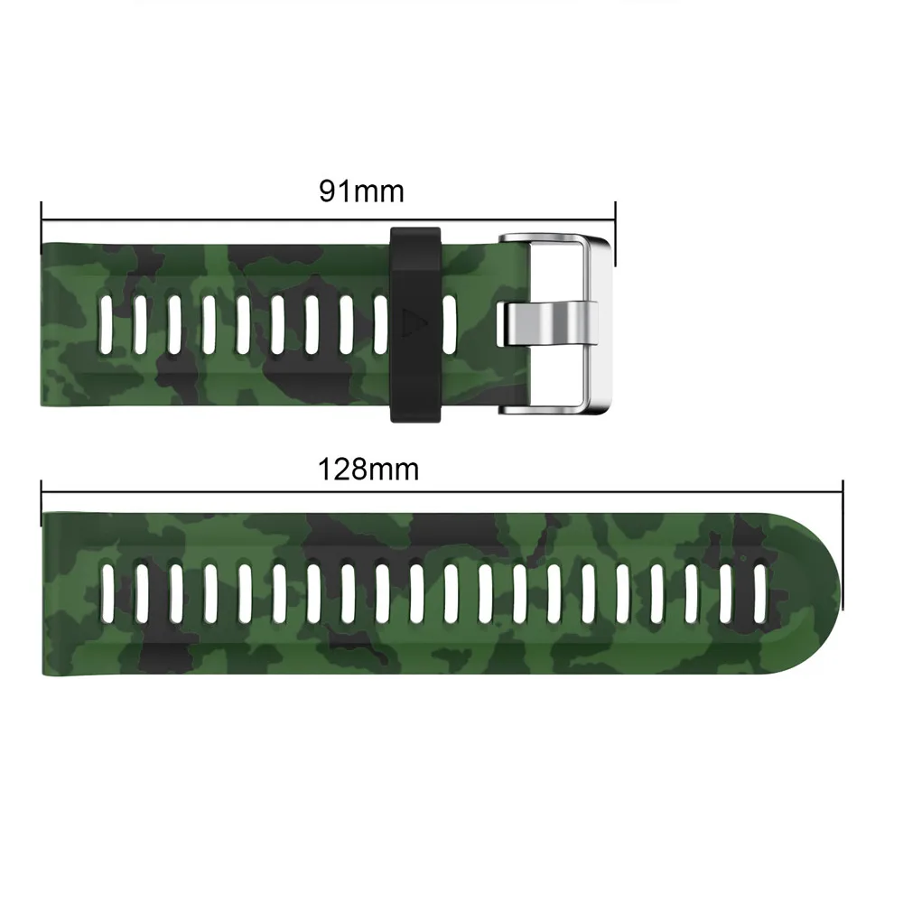 HIPERDEAL 26 мм армейский зеленый ремешок для часов на замену мужчин из силикагеля, мягкий ремешок петля для Garmin Fenix 5X gps 15J Прямая