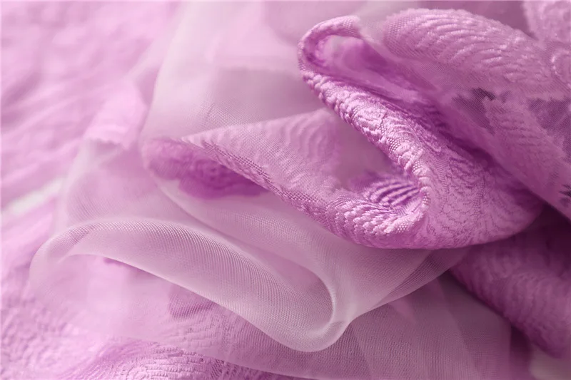 Одноцветный женский шарф, летние шелковые шарфы для женщин, шали и палантины из органзы, выдолбленные цветы, пляжные палантины, бандана, платок