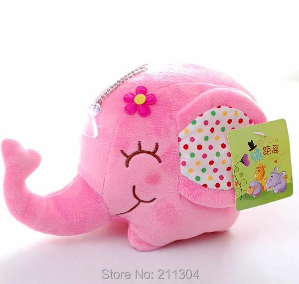 Cute Elephant plush toys 6 colors - Pink