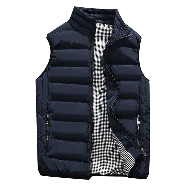 Vest Men New 2018 Autumn Winter Warm Sleeveless Jacket Army Waistcoat Men's Vest Fashion Hiking Coats down feather Thick #2O17#F (31)