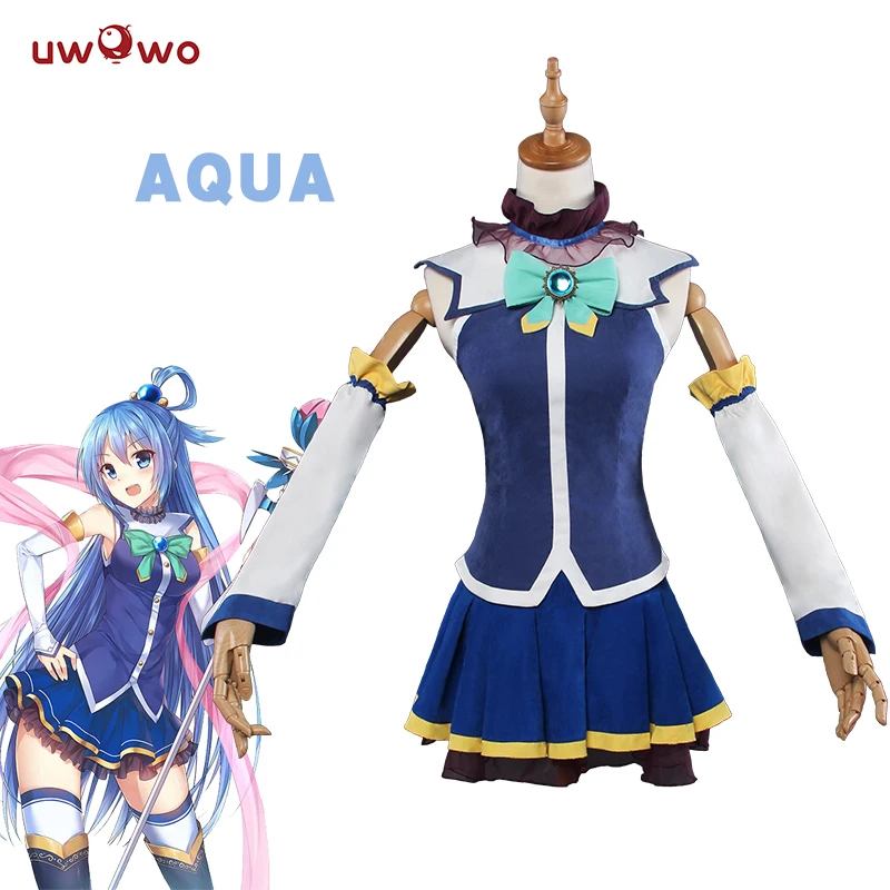 Женский костюм UWOWO Aqua для косплея KonoSuba косплея|aqua cosplay costume|cosplay costumecostume |