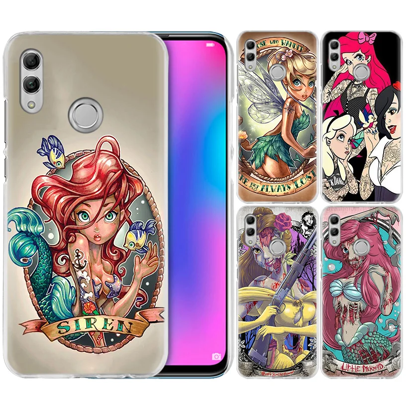 

Princess Ariel Little Mermaid Case for Huawei Honor 8X Y9 9 10 Lite Play 8C 8S 8A Pro V20 20i 10i Y6 Y7 2019 Hard PC Phone Cover