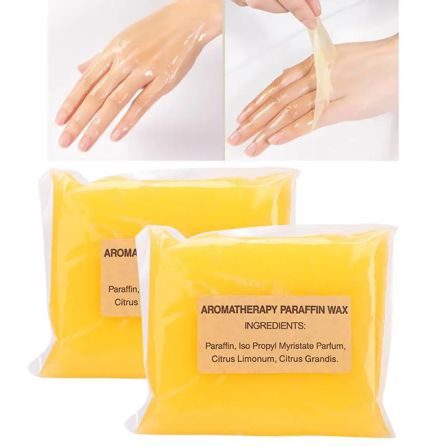 2pcs 350g Paraffin Wax Hands Mask Wax Moisturizing Whitening Hand Face SPA Beauty Treatment Hands Mask Wax