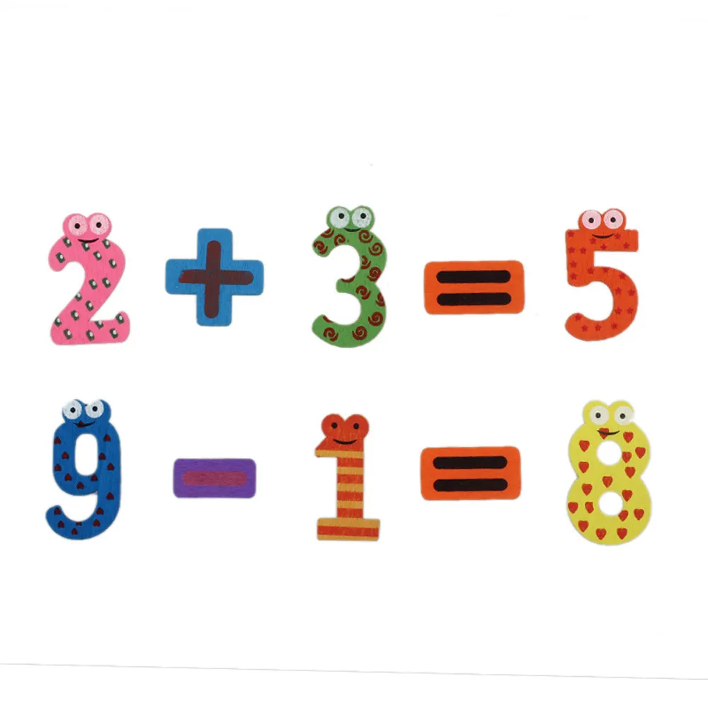 15 шт. магниты на холодильник, Обучающие Игрушки для раннего развития, деревянное математическое число, аксессуары для украшения дома, детская головоломка