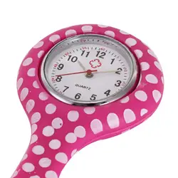Подарок для новорожденных часы печатных стиль Клип на Fob Подвеска для броши карман висит врач-медсестра спецодежда медицинская кварцевые
