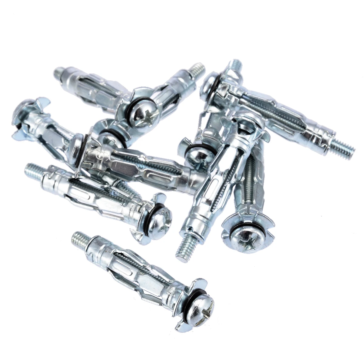 10PCs Metal M4x 32 Plasterboard Drywall Cavity Wall Anchors Brolly Plug Bolts Wholesale Cavity Anchor Bolts