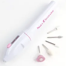 5в1 мини-дрель для ногтей Электрическая Дрель Ручка пленка для полировки буфера наконечник Сменные фрезы для маникюра гель для педикюра Инструменты для дизайна ногтей
