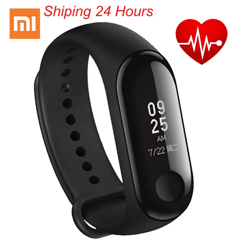 

Original Xiaomi Mi Band 3 Smart Miband 3 Bracelet Wristband OLED Touchpad Instant Message Caller ID Heart Rate Monitor