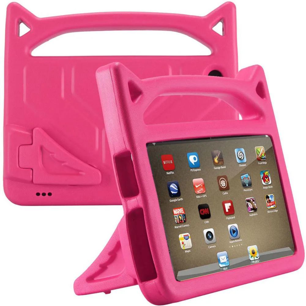 

Silicone Case For Amazon Kindle Fire HD 8 2019 8th Gen tablet case For Amazon Kindle Kids Safe EVA Rubber Handle Stand Case#g4