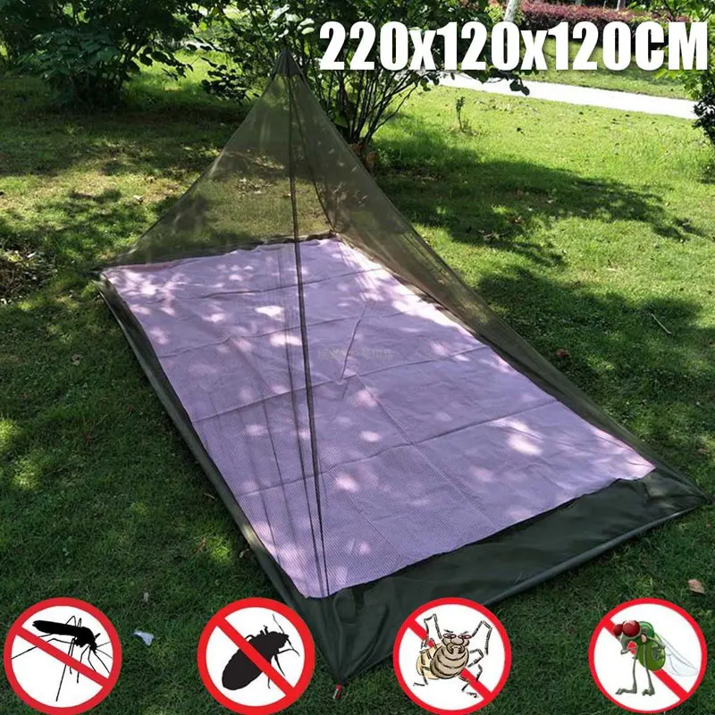 

Pyramid Tent 2 Colors Sturdy Mosquito Net Hanging Camping Tents Travel Practical Tent Set Shelters Triangular Screen Tent