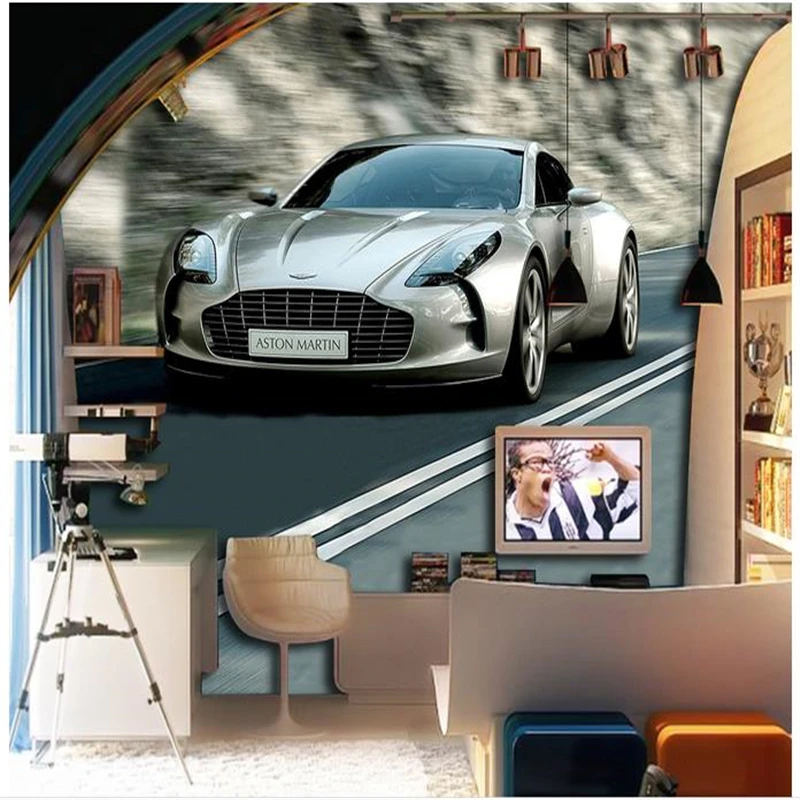 

beibehang Customized 3d wallpaper 3d wall murals Car the street children boy room wallpaper 3d living room photo wall paper