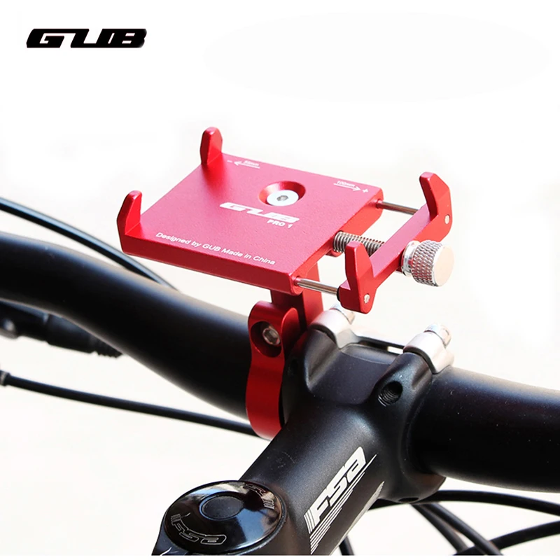 GUB PR01 алюминиевый держатель для телефона на велосипед для 3,5-6,2 дюймового смартфона Регулируемая универсальная поддержка gps подставка для телефона на велосипед